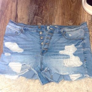 High Rise Mudd size 15 jean shorts